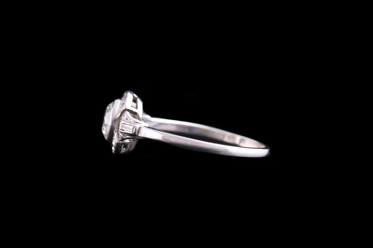 Art Deco Platinum Diamond Dress Ring