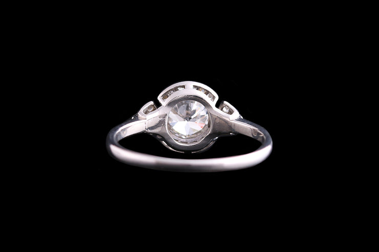 Art Deco Platinum Diamond Dress Ring
