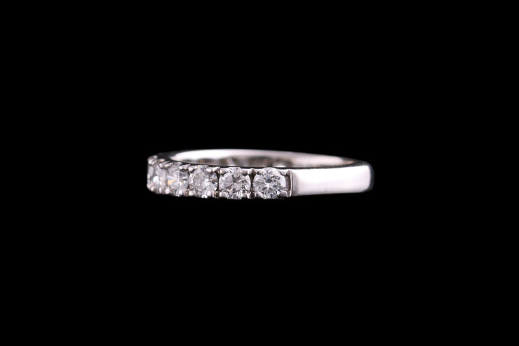 Platinum Diamond Half Eternity Ring