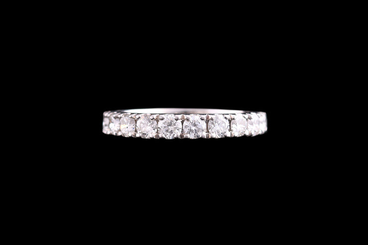 Platinum Diamond Half Eternity Ring