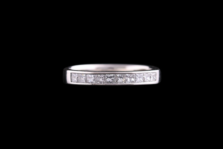 Platinum Diamond Half Eternity Ring