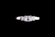 Platinum Diamond Three Stone Ring