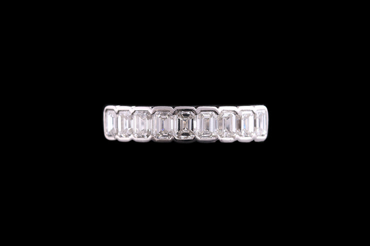Platinum Diamond Half Eternity Ring