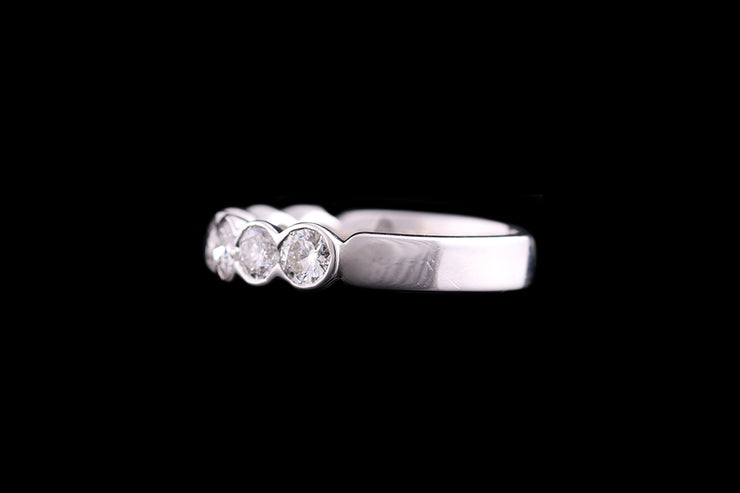 Platinum Diamond Half Eternity Ring
