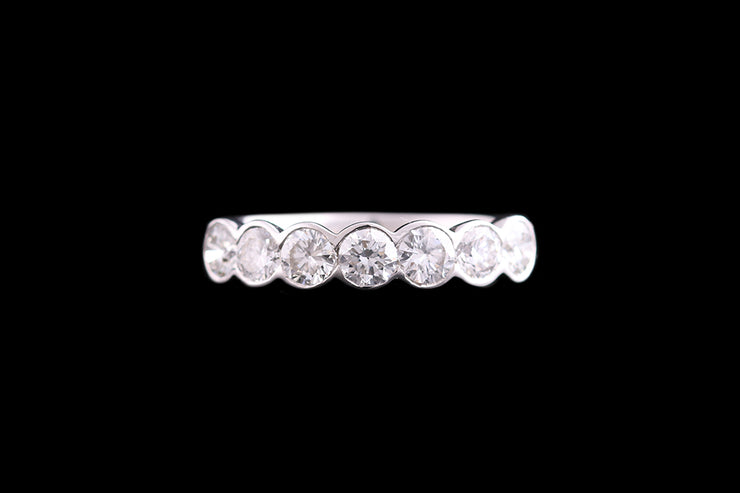 Platinum Diamond Half Eternity Ring