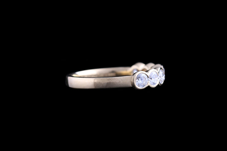 18ct Yellow Gold Diamond Half Eternity Ring