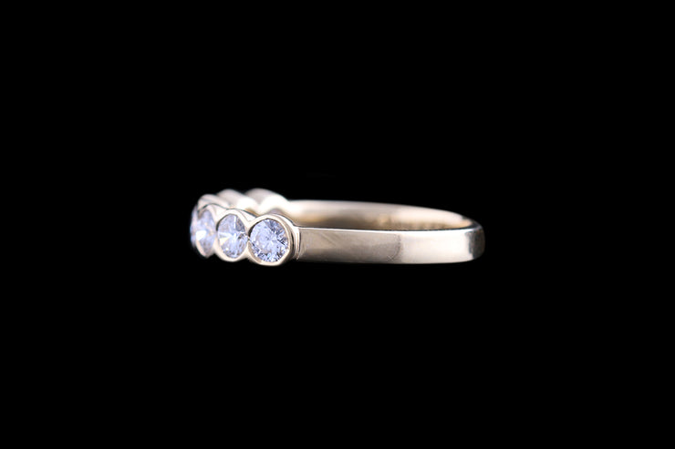 18ct Yellow Gold Diamond Half Eternity Ring