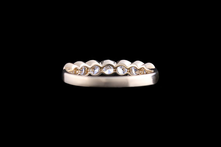 18ct Yellow Gold Diamond Half Eternity Ring