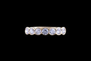 18ct Yellow Gold Diamond Half Eternity Ring