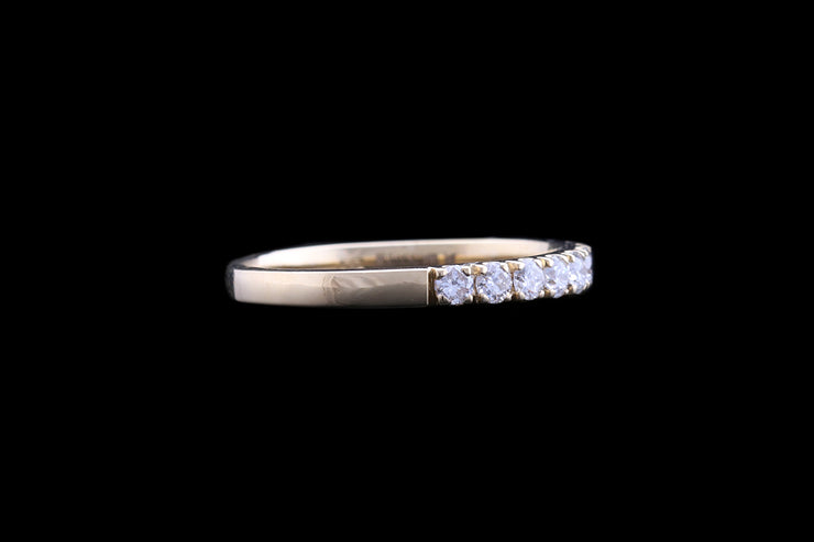 18ct Yellow Gold Diamond Half Eternity Ring