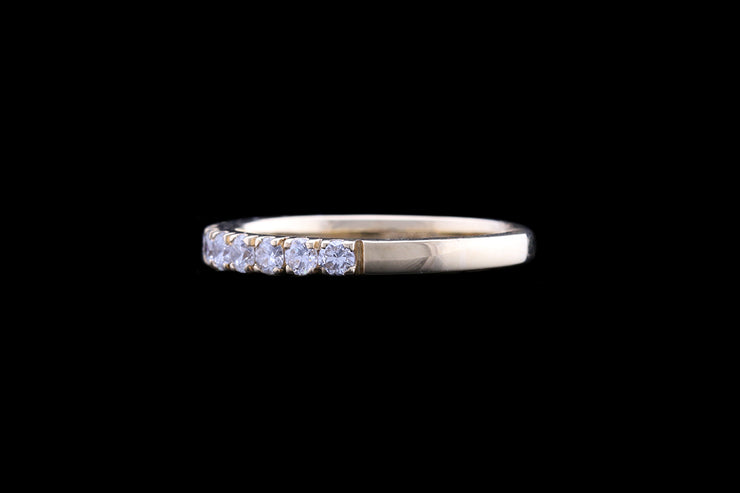 18ct Yellow Gold Diamond Half Eternity Ring