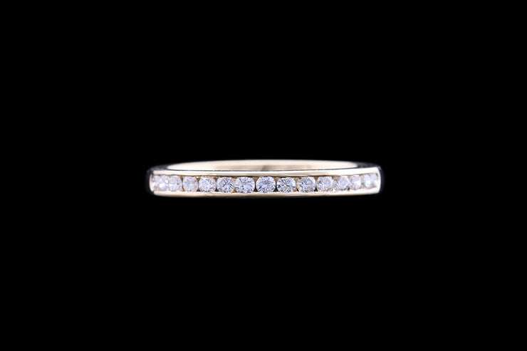 18ct Yellow Gold Diamond Half Eternity Ring