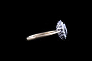 18ct Yellow Gold Diamond and Tanzanite Oval Cluster Ring