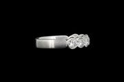 Platinum Diamond Half Eternity Ring
