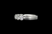 Platinum Diamond Half Eternity Ring