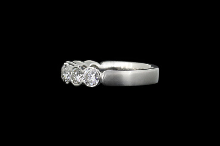 Platinum Diamond Half Eternity Ring