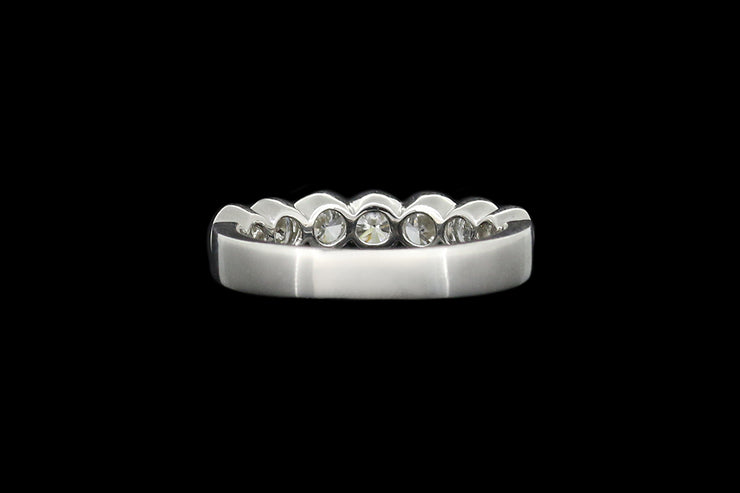 Platinum Diamond Half Eternity Ring