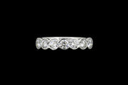Platinum Diamond Half Eternity Ring