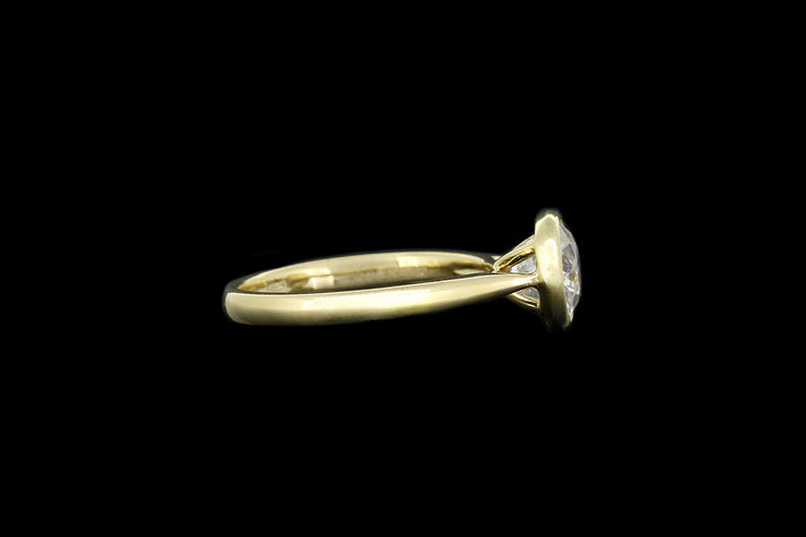 18ct Yellow Gold Diamond Single Stone Ring