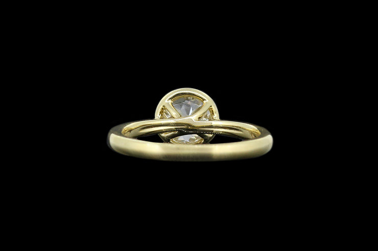 18ct Yellow Gold Diamond Single Stone Ring