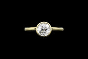 18ct Yellow Gold Diamond Single Stone Ring