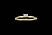 18ct Yellow Gold and Platinum Diamond Single Stone Ring