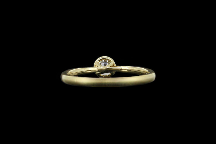 18ct Yellow Gold Diamond Single Stone Ring