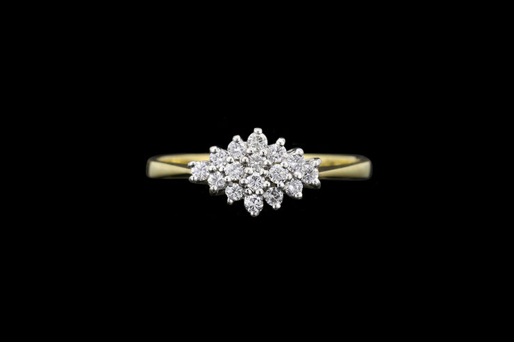 18ct Yellow Gold Diamond Dress Ring