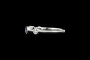 18ct White Gold Diamond and Sapphire Scatter Ring