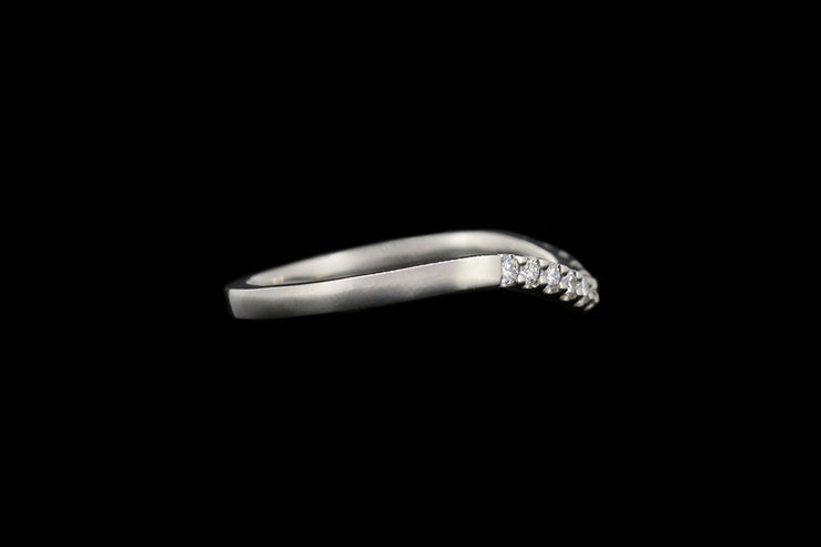 Platinum Diamond Shaped Wedding Ring