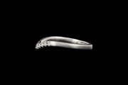 Platinum Diamond Shaped Wedding Ring