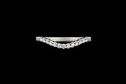 Platinum Diamond Shaped Wedding Ring