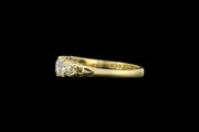 Victorian 18ct Yellow Gold Diamond Graduated Five Stone Ring