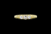 18ct Yellow Gold Diamond Three Stone Ring
