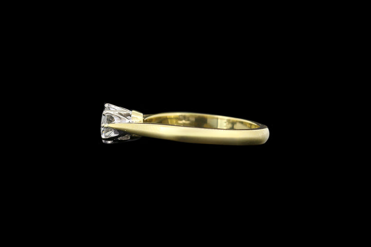 18ct Yellow Gold Diamond Single Stone Ring