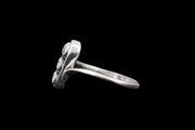 18ct White Gold Diamond Three Stone Twist Ring