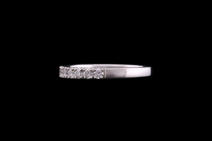 Platinum Diamond Half Eternity Ring