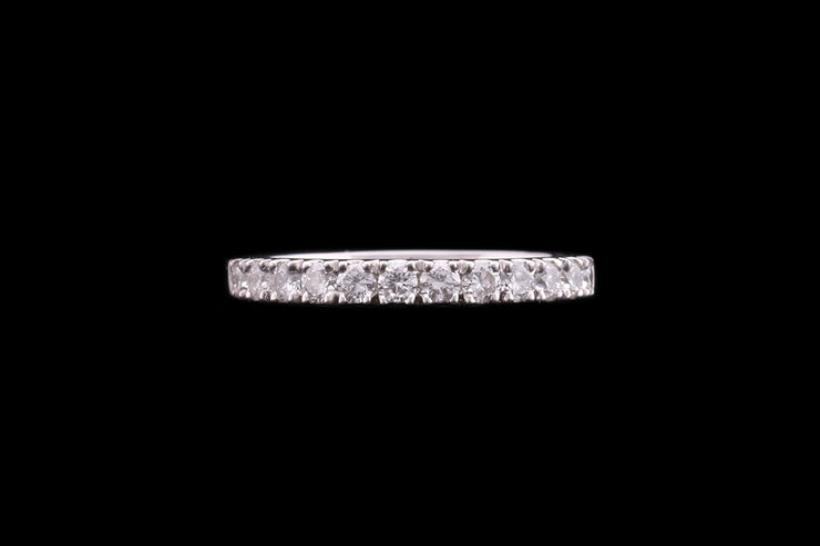 Platinum Diamond Half Eternity Ring