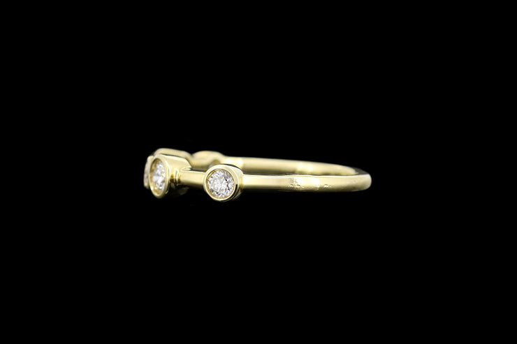 18ct Yellow Gold Diamond Scatter Ring