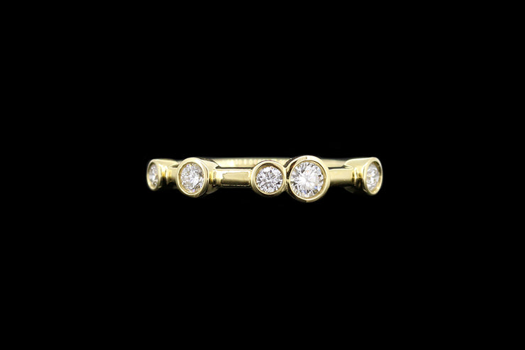 18ct Yellow Gold Diamond Scatter Ring