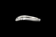 Platinum Diamond Shaped Wedding Ring
