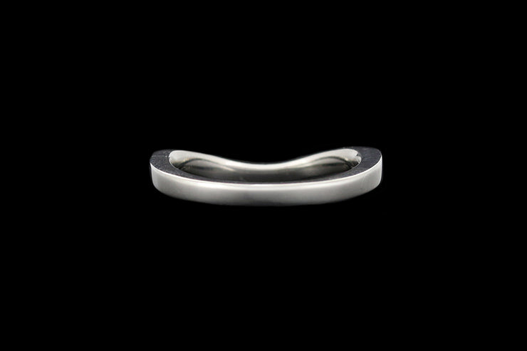 Platinum Diamond Shaped Wedding Ring
