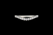 Platinum Diamond Shaped Wedding Ring