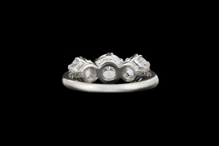 Platinum Diamond Three Stone Ring