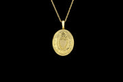 Victorian 18ct Yellow Gold Oval Engraved Locket