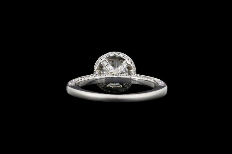 Boodles Platinum Diamond Target Ring with Diamond Shoulders