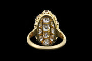 Victorian 18ct Yellow Gold Diamond Marquise Dress Ring