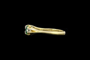 Victorian 18ct Yellow Gold Diamond and Emerald Dress Ring