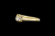 Victorian 18ct Yellow Gold Diamond Graduated Five Stone Ring