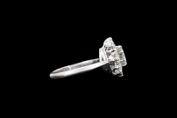 18ct White Gold Diamond Cluster Ring